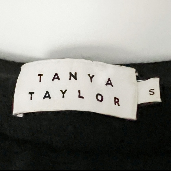 TANYA Taylor black wool sweater pointelle Off the shoulders small - Picture 8 of 10